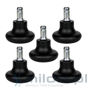 Stopki do fotela obrotowego czarne