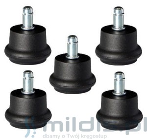 Stopki do krzesła obrotowego czarne