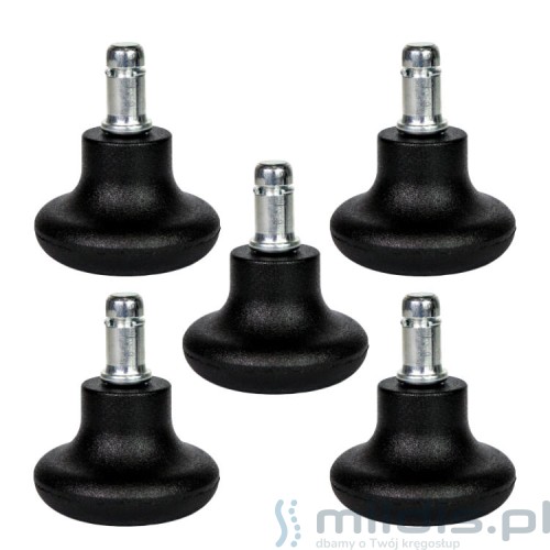 stopki czarne do fotela unique