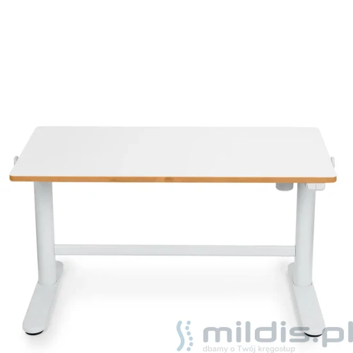 białe biurko regulowane spacetronik 100x50 cm