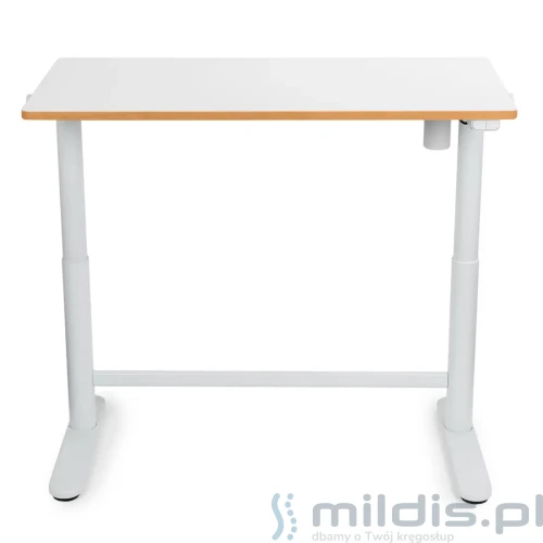 biurko spacetronik białe 100x50 cm podniesione