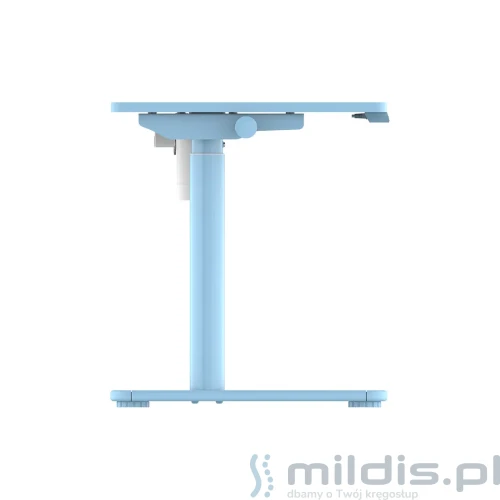 biurko spacetronik niebieskie 100x50-cm bok