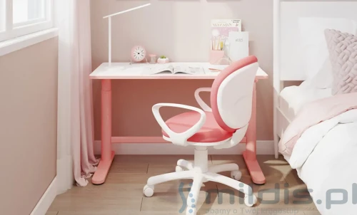 biurko spacetronik różowe 100x50 cm aranżacja