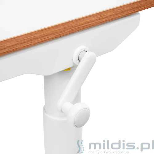 biurko spacetronik białe regulacja ręczna