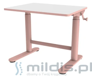 Małe biurko regulowane dla dziecka Różowe - Spacetronik