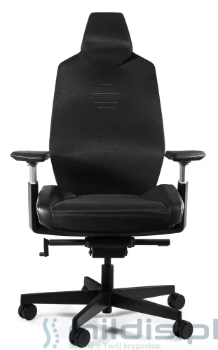 fotel unique ronin czarna siatka