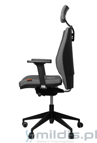 fotel elegance kulik system szara kratka