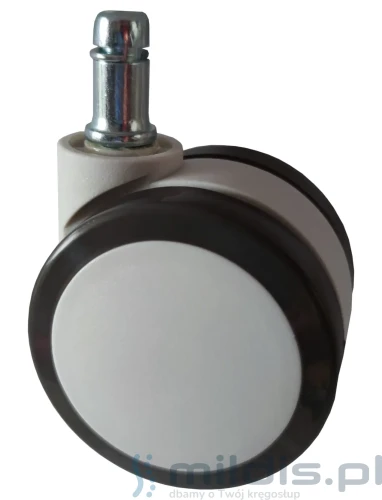 kółko gumowane 60 mm biało-szare