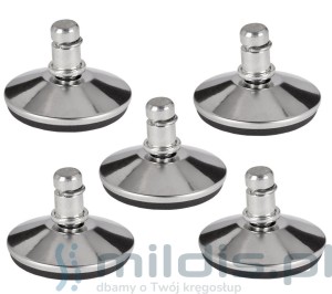 Stopki chromowane do krzeseł biurowych - outlet