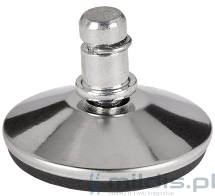 stopka chromowana do krzesła obrotowego