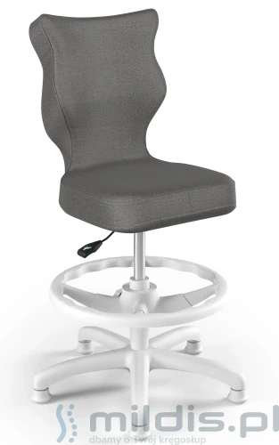 krzesło z podnóżkiem entelo petit white mt-33