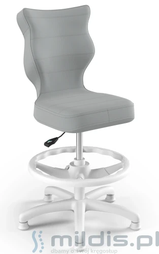 krzesło z podnóżkiem entelo petit white vt-03