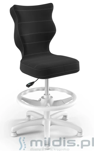 krzesło z podnóżkiem entelo petit white vt-17