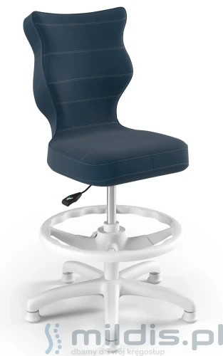 krzesło z podnóżkiem entelo petit white vt-24