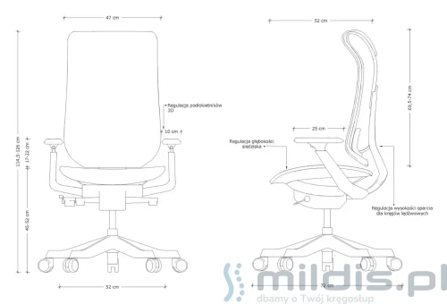 fotel unique focus wymiary