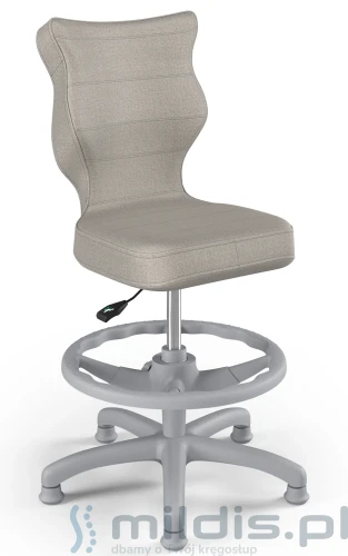 krzesło z podnóżkiem entelo petit grey mt-03