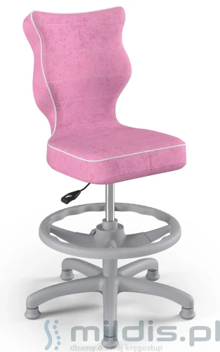 krzesło z podnóżkiem entelo petit grey-vs-08