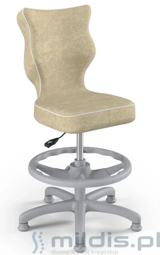 krzesło z podnóżkiem entelo petit grey-vs-26