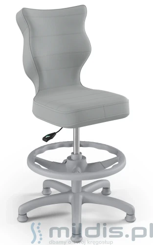 krzesło z podnóżkiem entelo petit grey vt-03