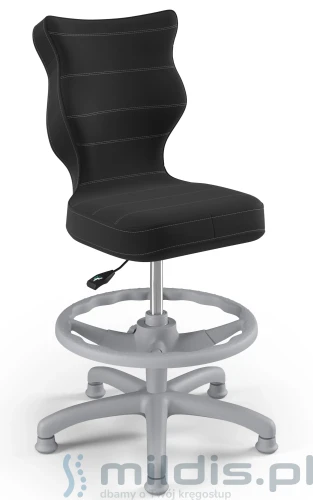 krzesło z podnóżkiem entelo petit grey vt-17