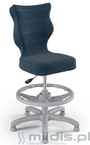 krzesło z podnóżkiem entelo petit grey vt-24