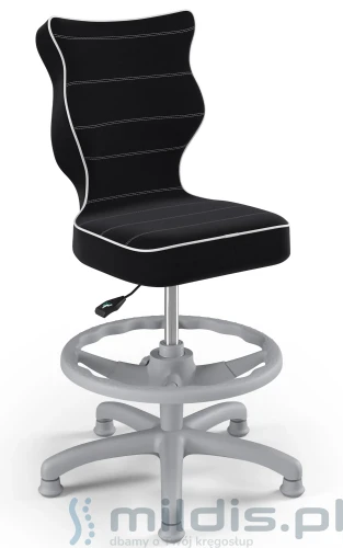 krzesło z podnóżkiem entelo petit grey js-01