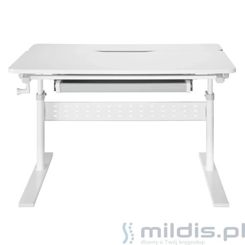 białe biurko dla dziecka regulowane spe-x102w
