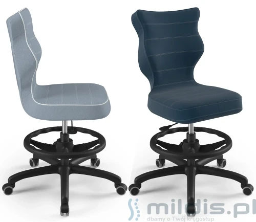 krzesła wysokie Entelo Petit black 5-6