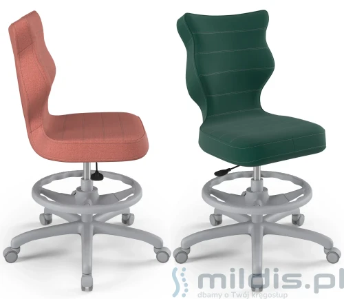 Krzesło młodzieżowe z podnóżkiem 146 – 176 cm Petit Grey 5 - Entelo
