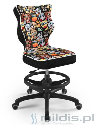 krzesło wysokie Entelo Petit black-5-6 st28