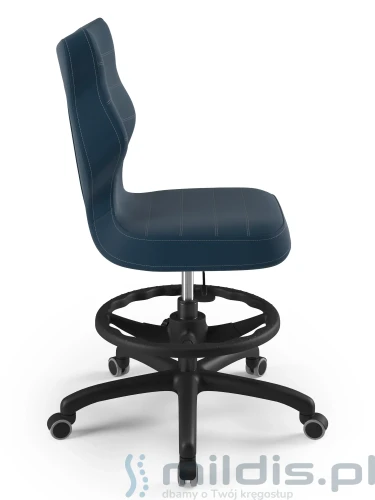 krzesło wysokie Entelo Petit black 5-6 vt24 bok