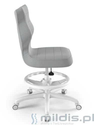 krzesło wysokie Entelo Petit white 5-6 vt03 bok