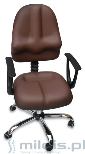 krzesło Kulik System Classic ekoskóra brąz