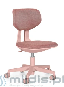 Różowe krzesło do biurka dla dziewczynki Wing - Unique