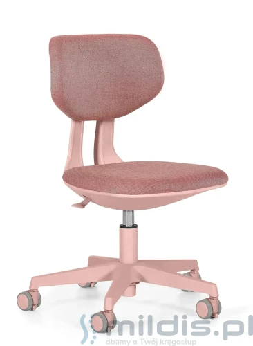 Różowe krzesło do biurka dla dziewczynki Wing - Unique