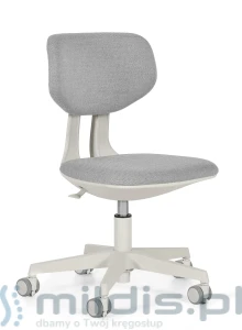 Szare krzesło do biurka dla dziecka Wing - Unique