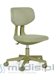 Zielone krzesło do biurka dla dziecka Wing - Unique