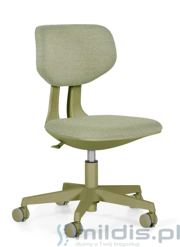 Zielone krzesło do biurka dla dziecka Wing - Unique