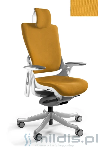 fotel unique wau 2 biały BL404 honey