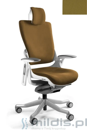 fotel unique wau 2 biały BL408 khaki