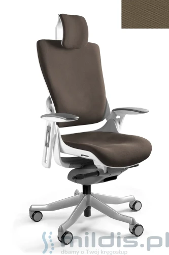 fotel unique wau 2 biały BL409 taupe