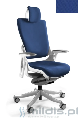 fotel unique wau-2 biały BL415 royalblue