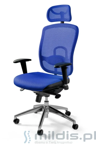 fotel Vip Unique niebieska siatka