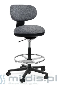 Krzesło obrotowe z podnóżkiem Turini - Unique