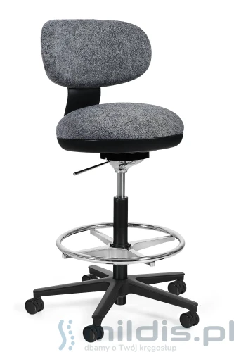 Krzesło obrotowe z podnóżkiem Turini - Unique