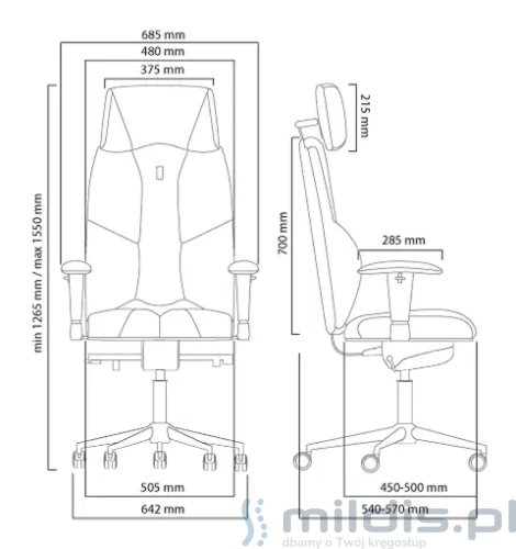 Business Comfort Kulik System wymiary