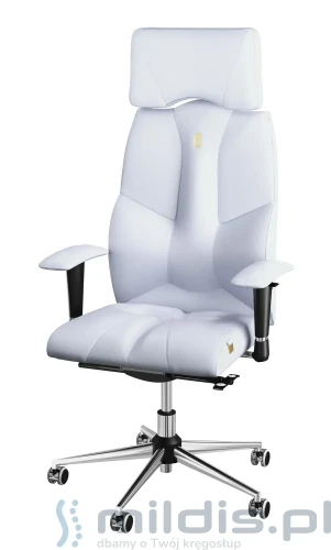 ergonomiczny fotel gabinetowy biały