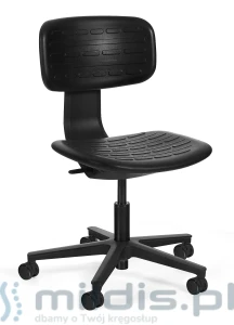 Krzesło warsztatowe czarne Robin - Unique