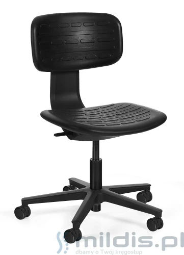 Krzesło warsztatowe czarne Robin - Unique