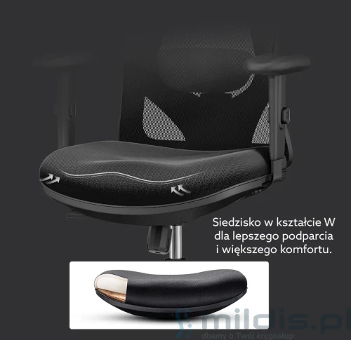 fotel Angel Europa ergonomiczny kształt siedziska